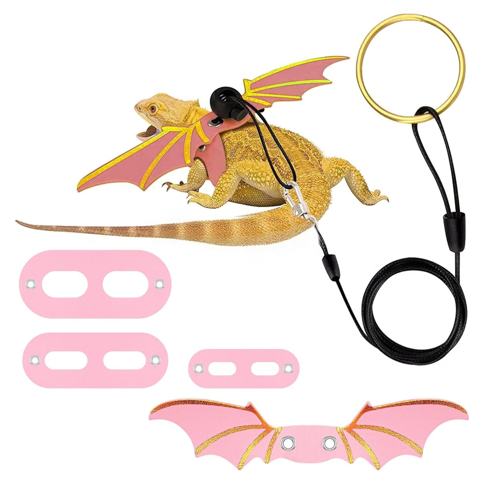 Juego de Arnés Ajustable para Reptiles Foyods con Alas (S/M/L)