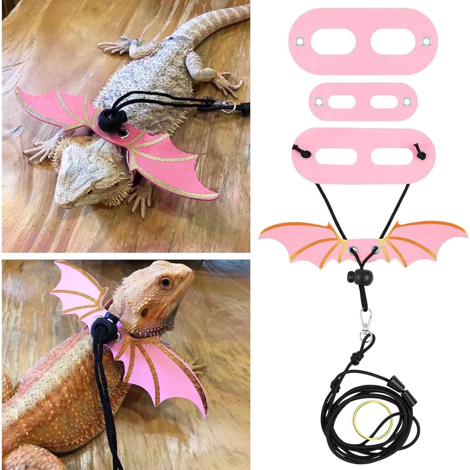 Juego de Arnés Ajustable para Reptiles Foyods con Alas (S/M/L)