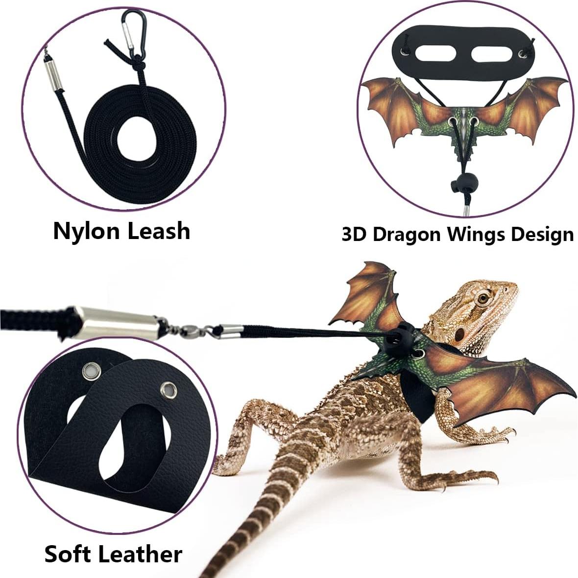 Arnés y Correa Ajustable Vehomy para Lagarto y Gecko