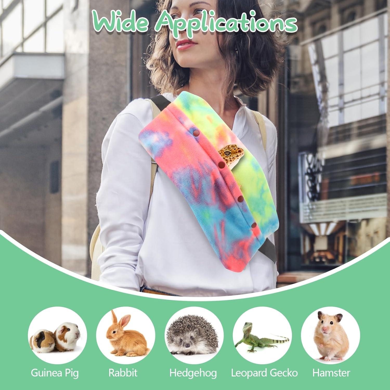 Conjunto Correa y Arnés Ajustable para Dragón Barbudo - Arcoíris