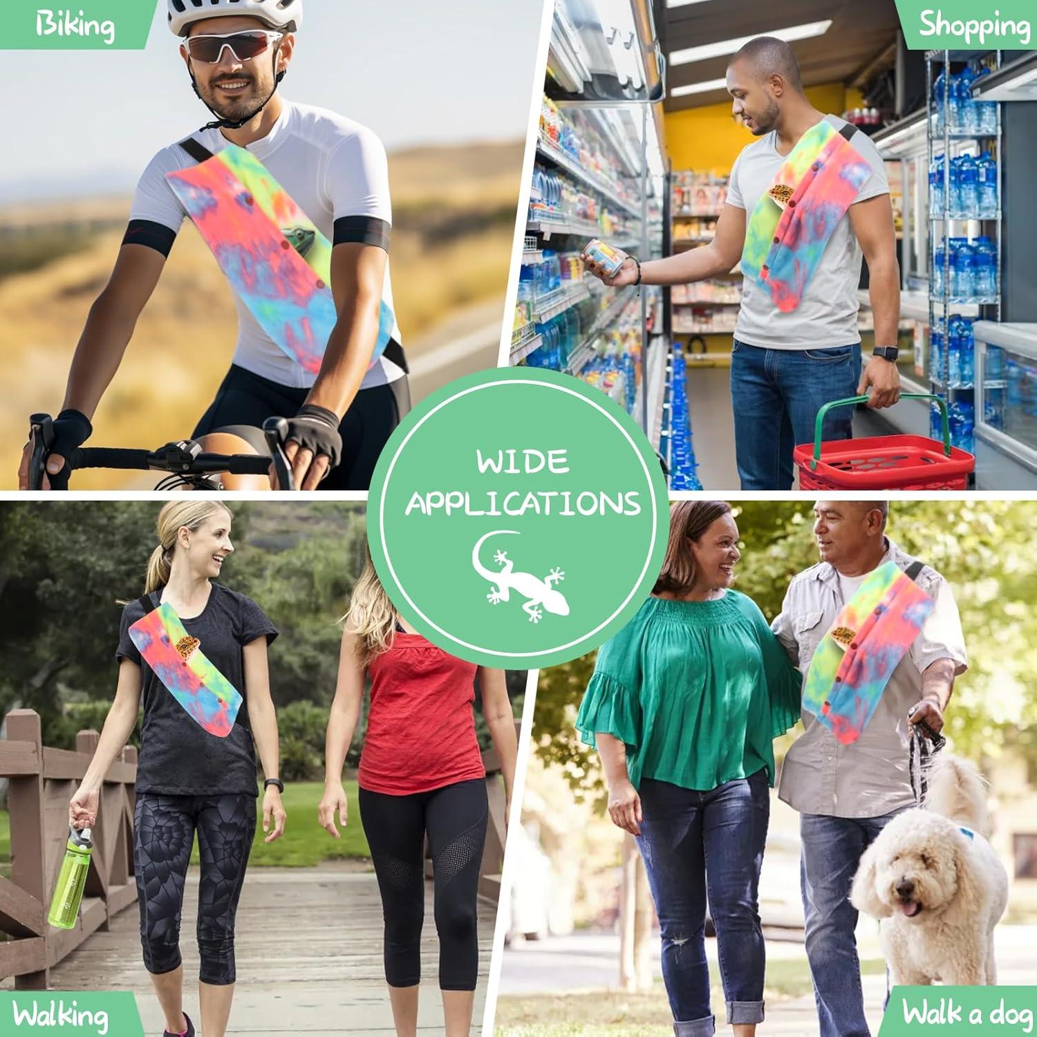 Conjunto Correa y Arnés Ajustable para Dragón Barbudo - Arcoíris