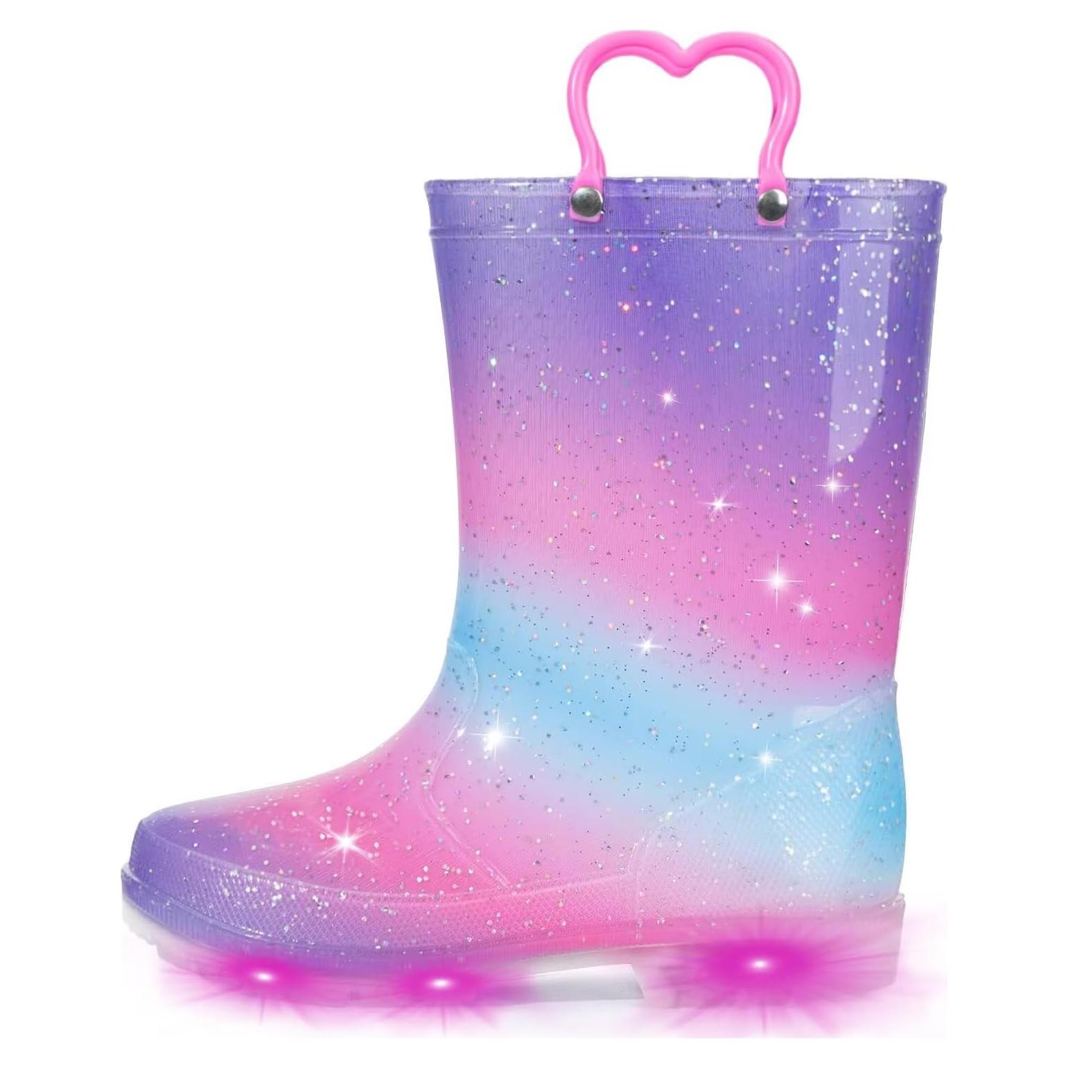 Botas de lluvia impermeables EUXTERPA con luces para niños 32.5 cm