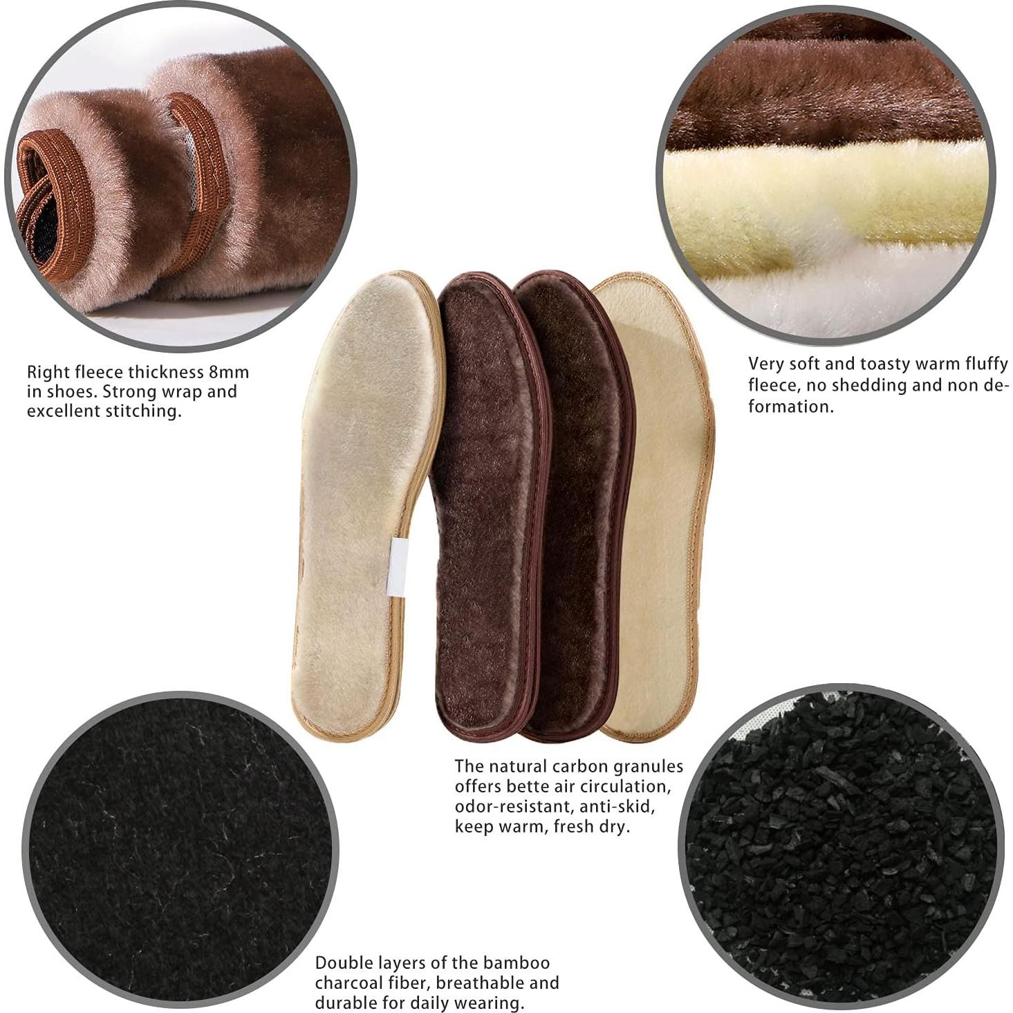 Paquete de 4 Plantillas de Felpa Sintética Bellcon Talla 43