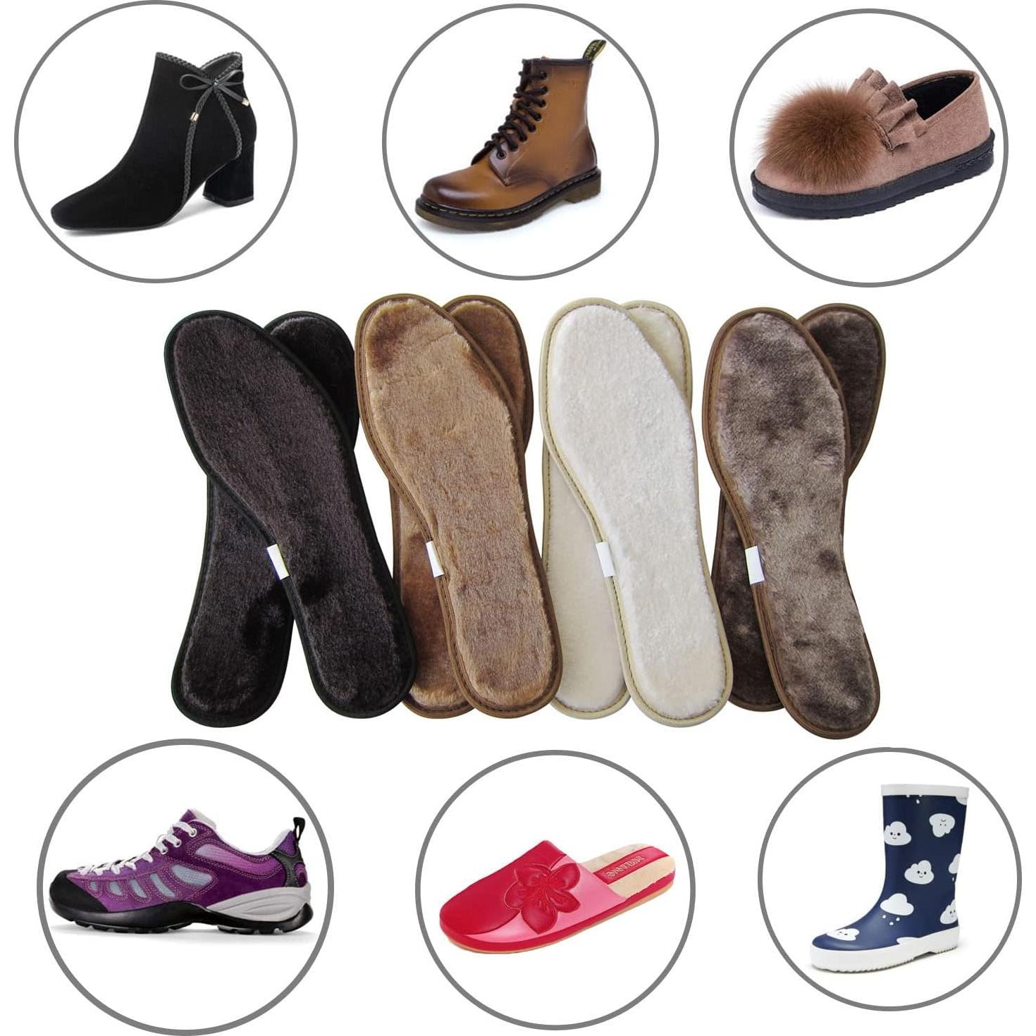 Paquete de 4 Plantillas de Felpa Sintética Bellcon Talla 43