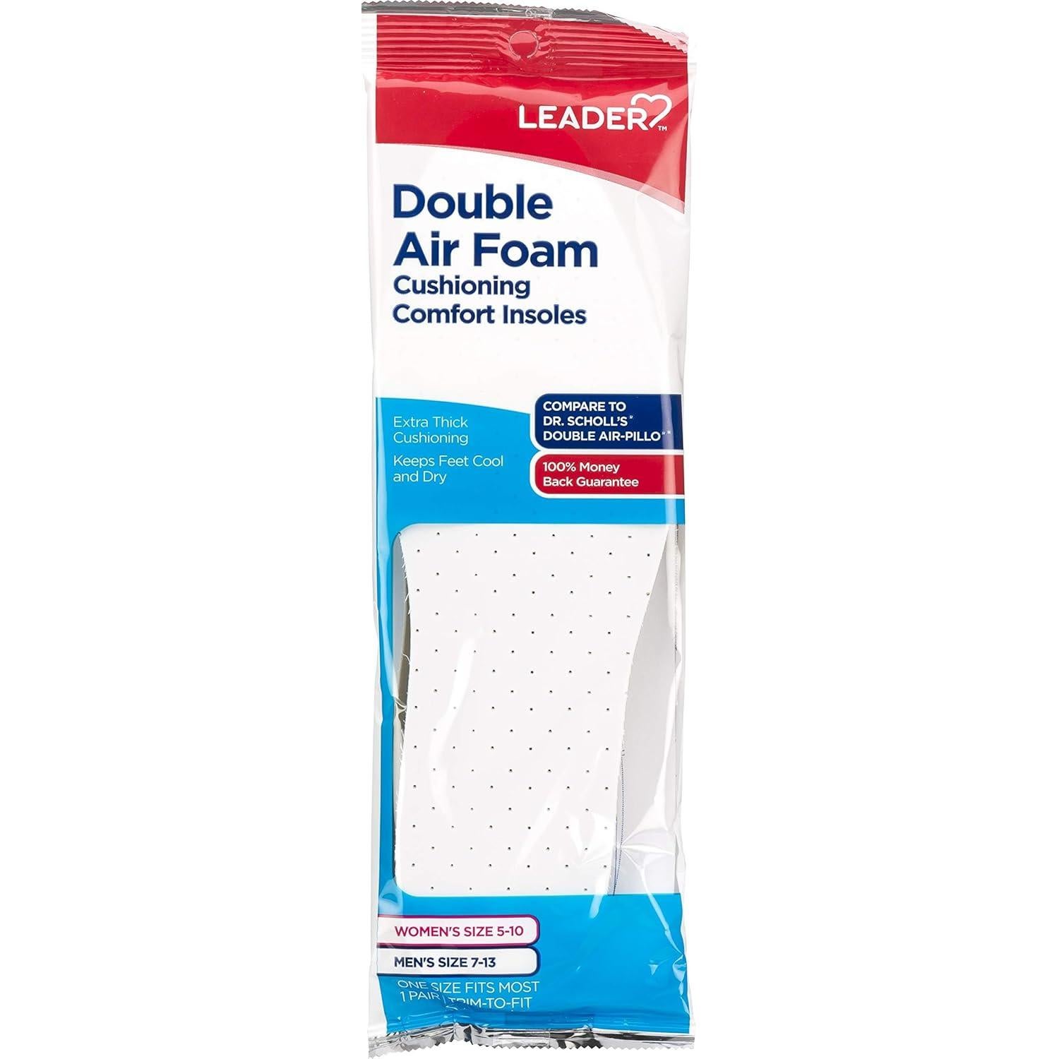 Plantillas de Espuma Doble LEADER Unisex, Recortables, 4 Piezas