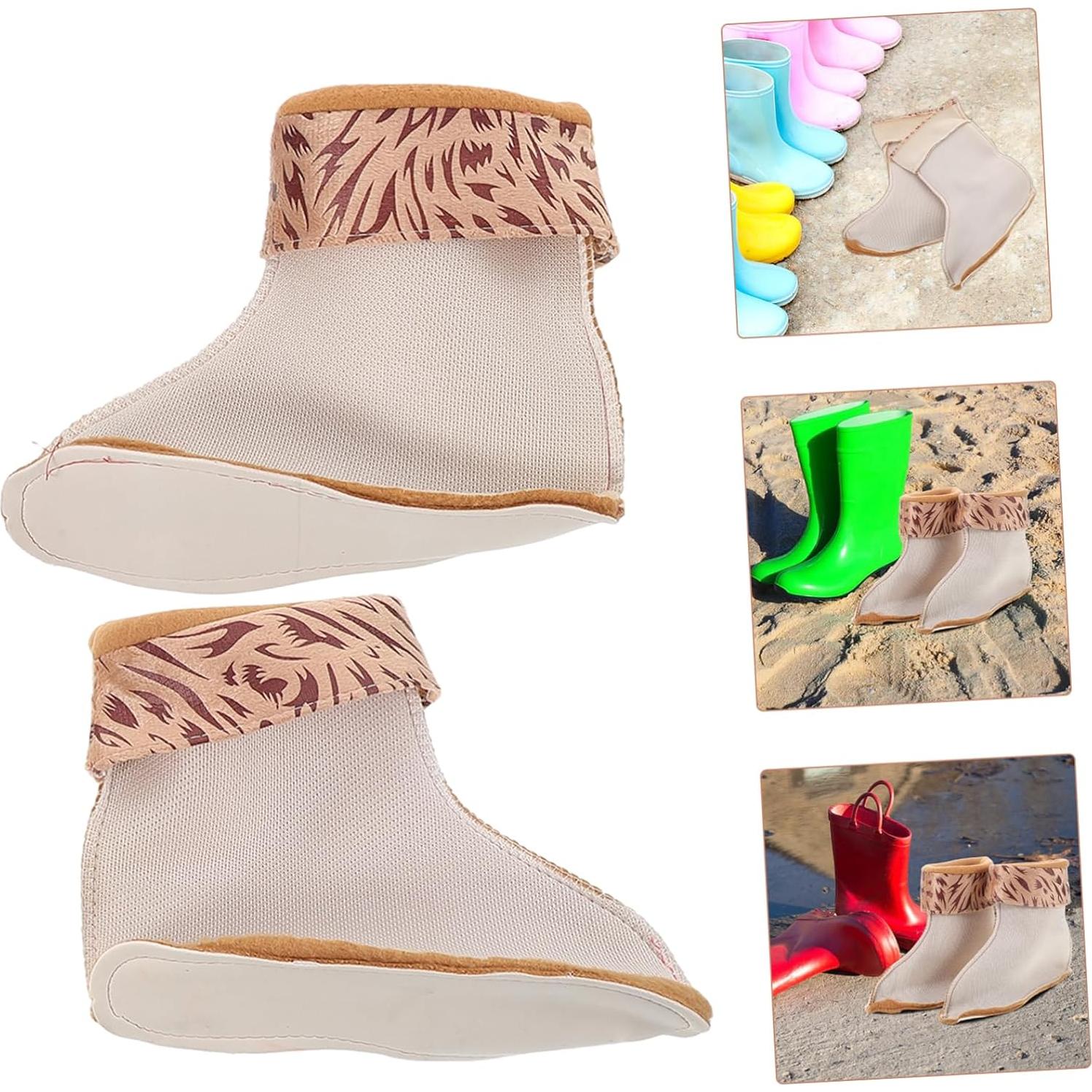 Forros Térmicos para Botas de Lluvia Toddmomy Mujeres Multicolor