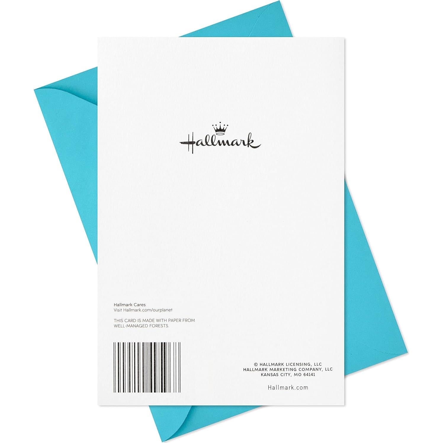 Tarjeta de Baby Shower Hallmark Azul 12.7x18.3 cm con Sobre