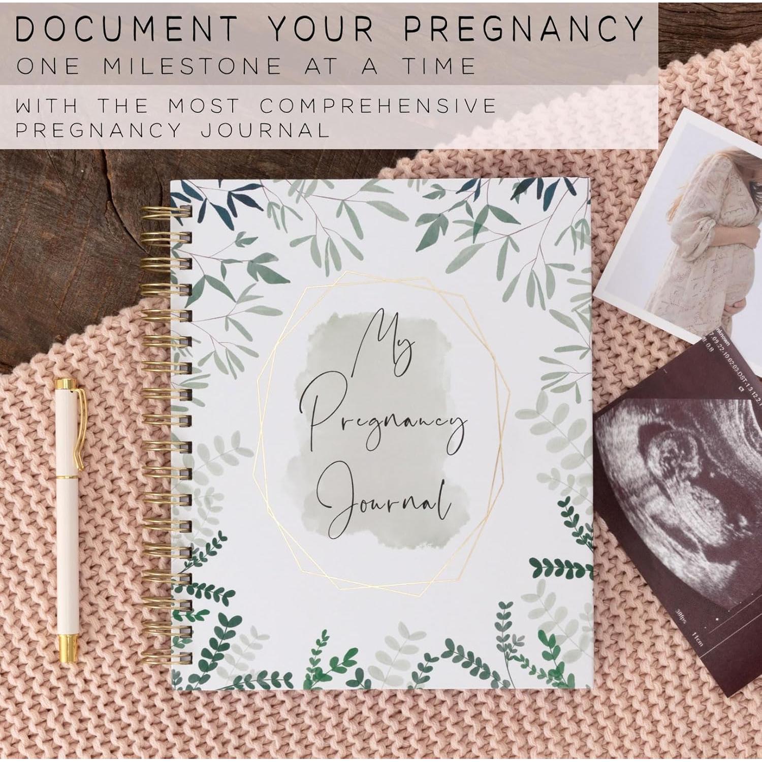 Diario de Embarazo dos pequeños dinosaurios A5 200 Páginas