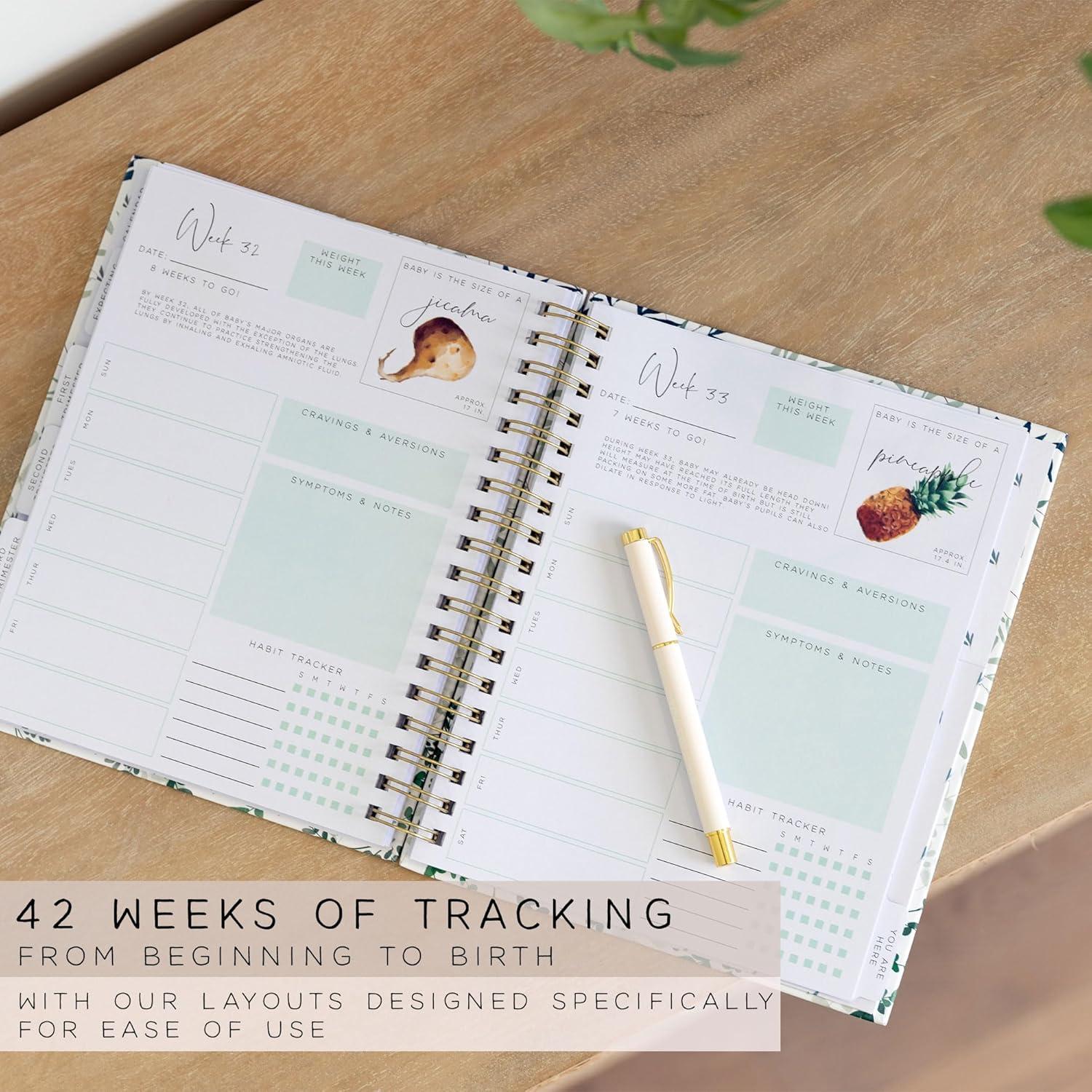 Diario de Embarazo dos pequeños dinosaurios A5 200 Páginas