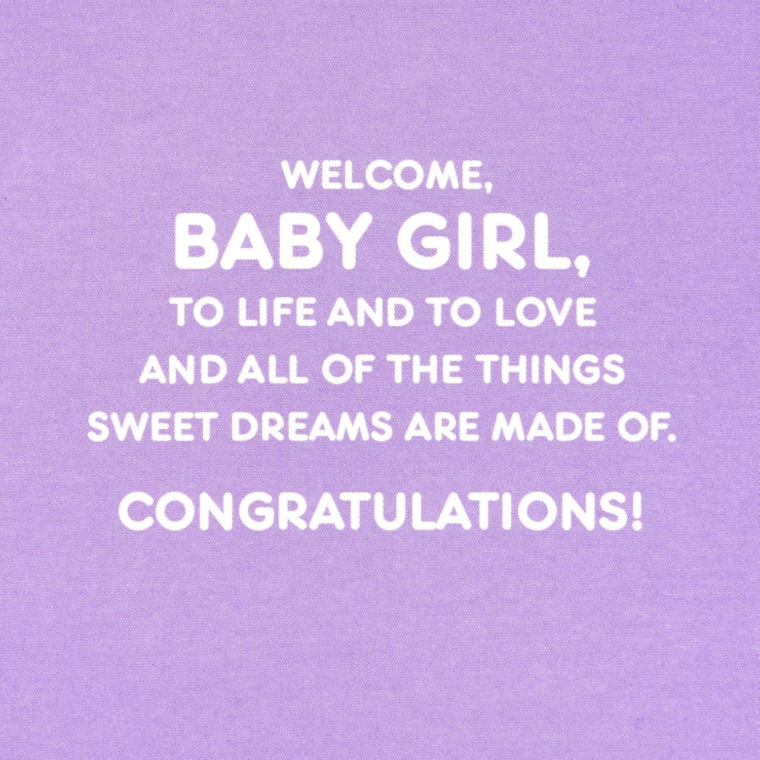 Tarjeta de Felicitación Hallmark Ocho Bambú 100 Días Bebé Niña