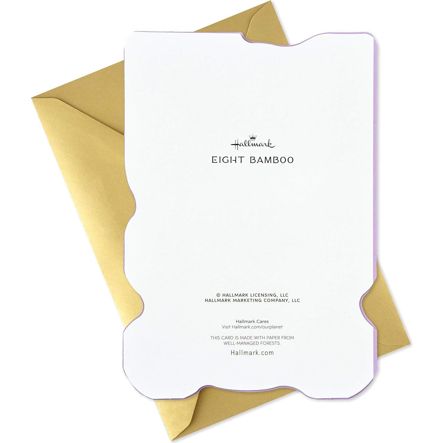 Tarjeta de Felicitación Hallmark Ocho Bambú 100 Días Bebé Niña