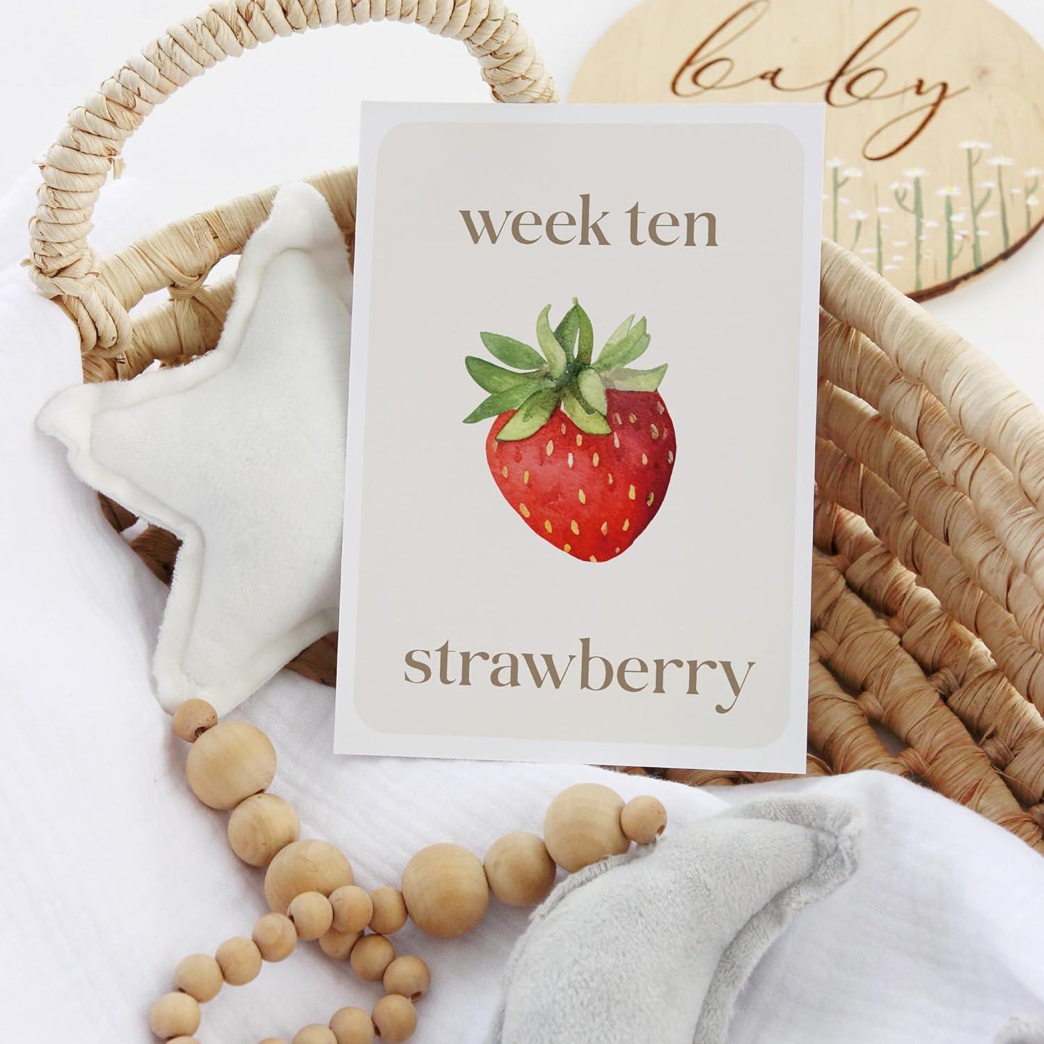 Tarjetas de Hitos de Embarazo HandEasy - 36 Pcs, 12.7x17.8 cm