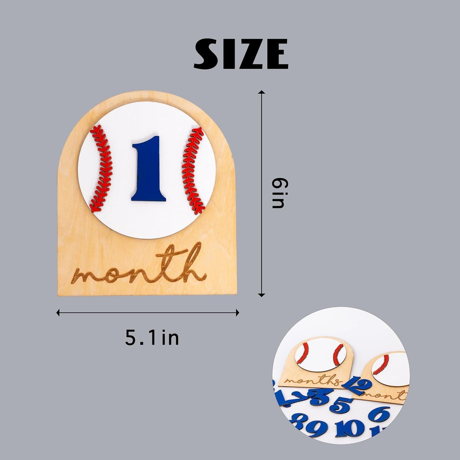 Disco Mensual de Hitos de Béisbol CIEQR - Tarjetas de Madera