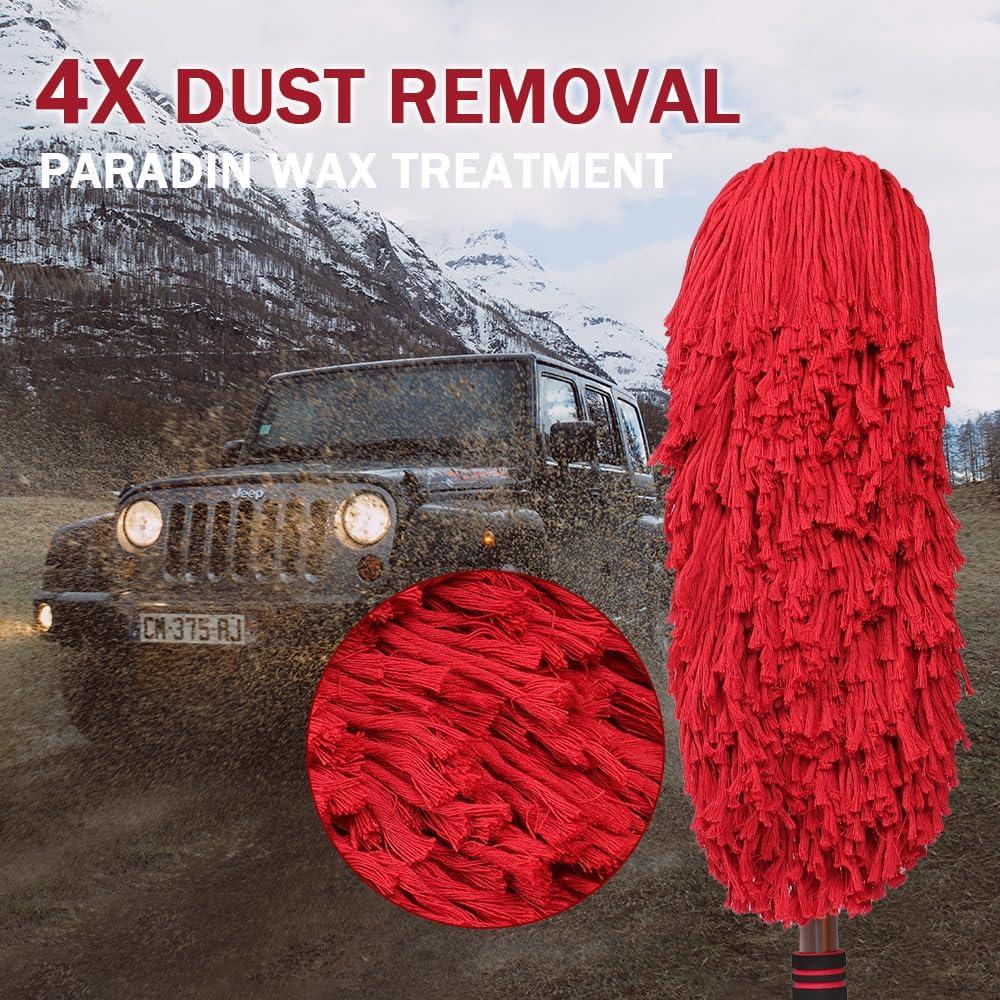 Duster de Coche RIDE KINGS Rojo Telescópico 91.4 cm Sin Rayones