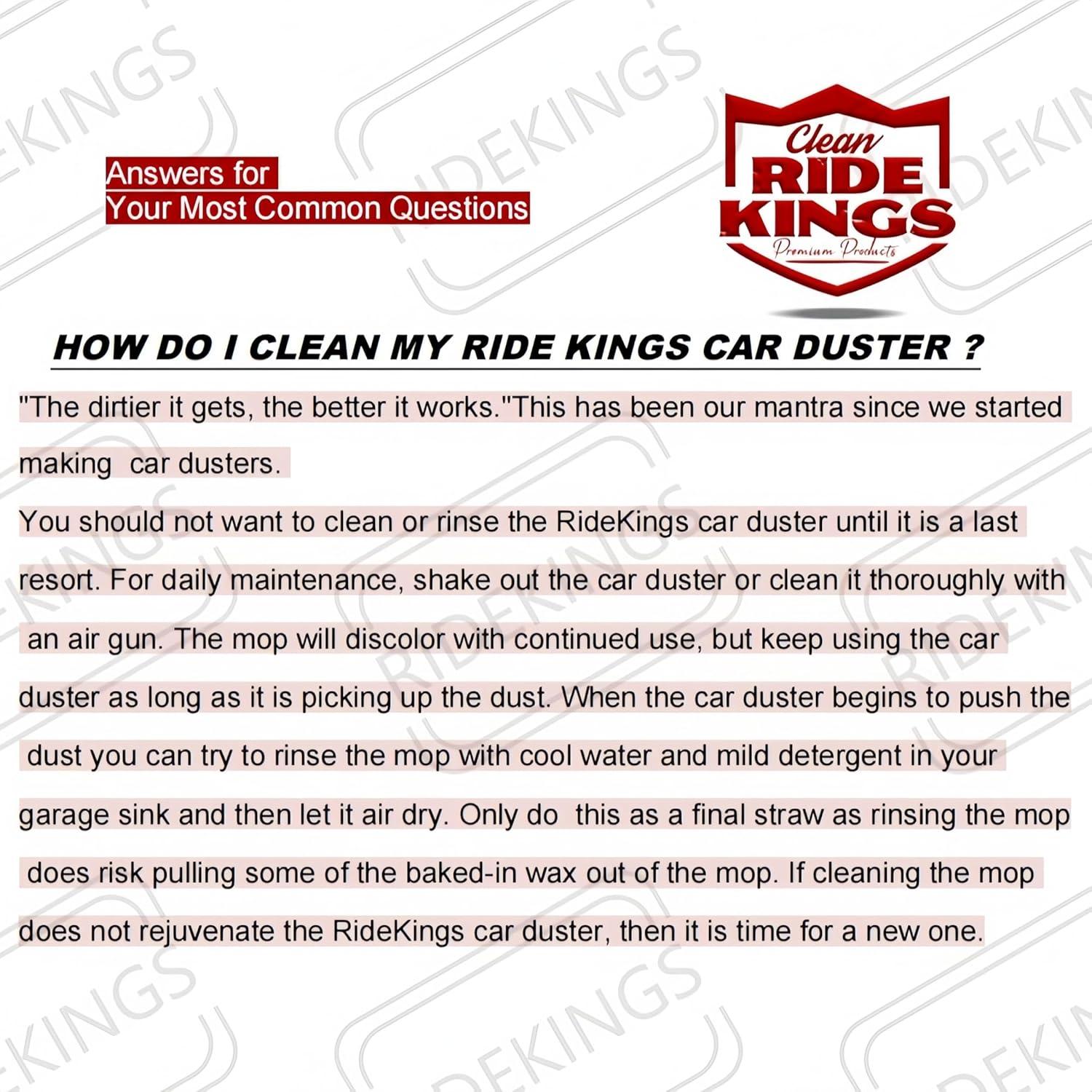 Duster de Coche RIDE KINGS Rojo Telescópico 91.4 cm Sin Rayones