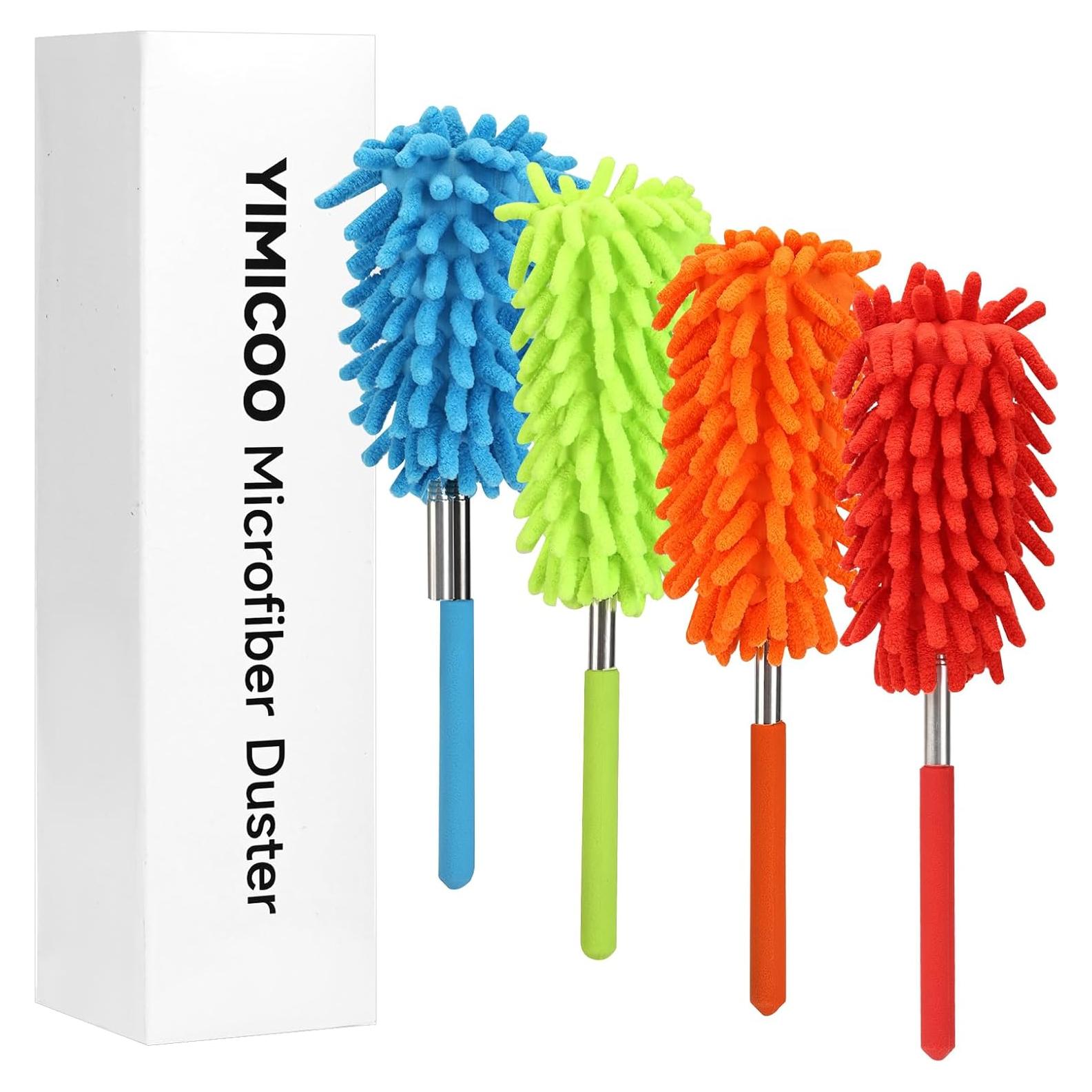 Duster de Microfibra YIMICOO 4PCS con Polo Extensible 73.7 cm