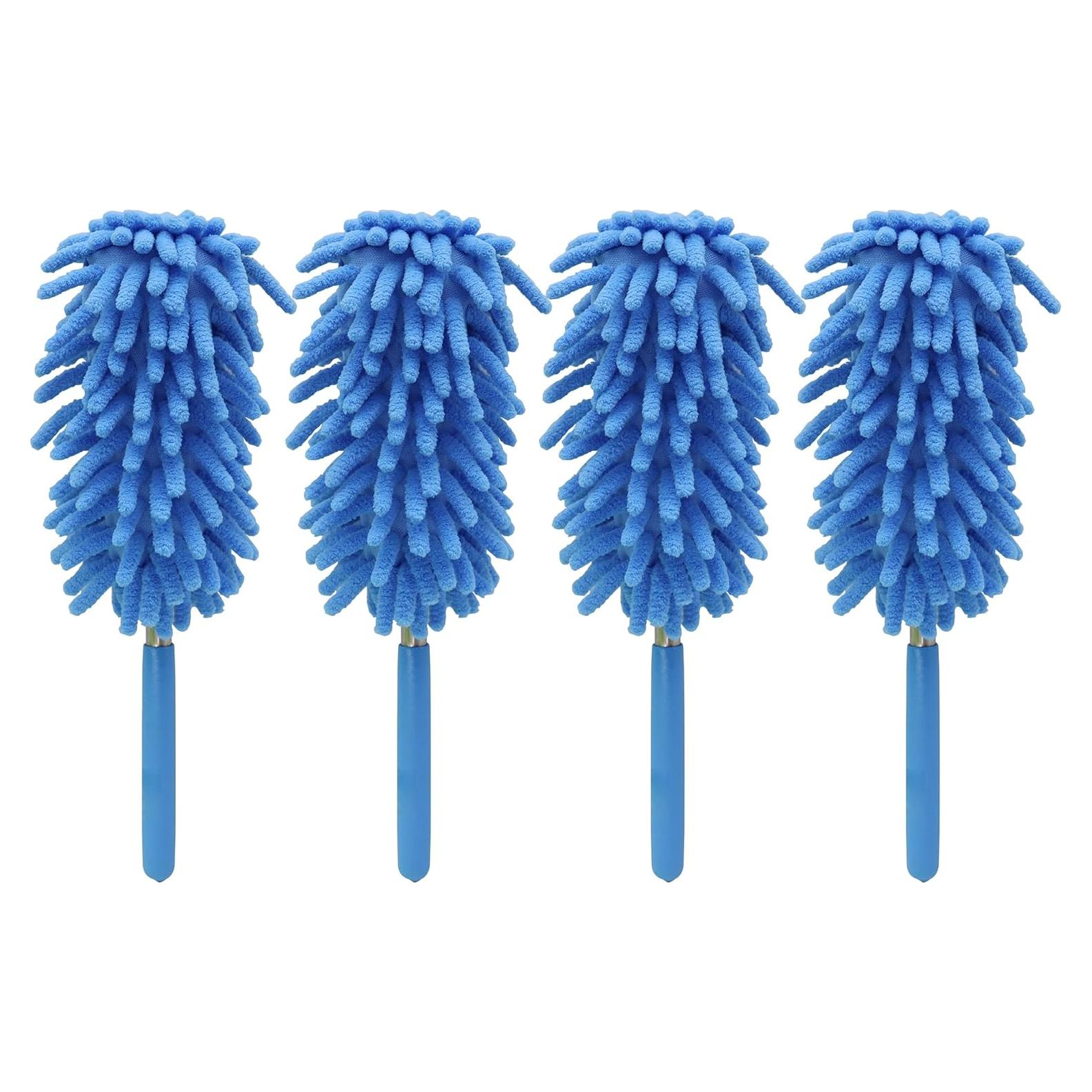 Plumero Telescópico de Microfibra zdyCGTime - 4 Paquete Azul
