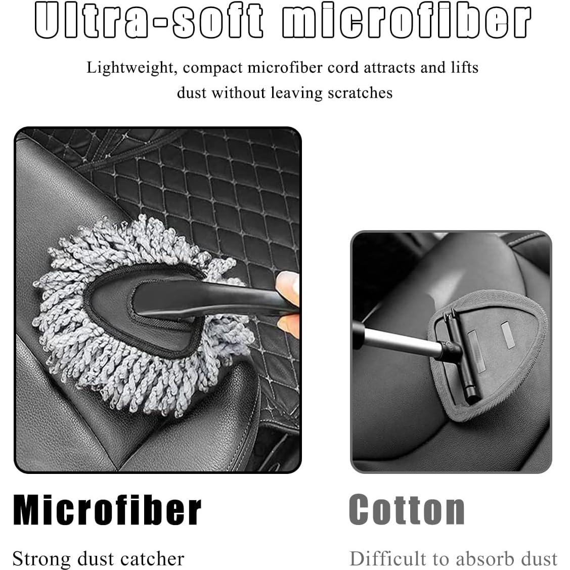 Cepillo de Microfibra KVAEY para Limpiar Tablero de Auto