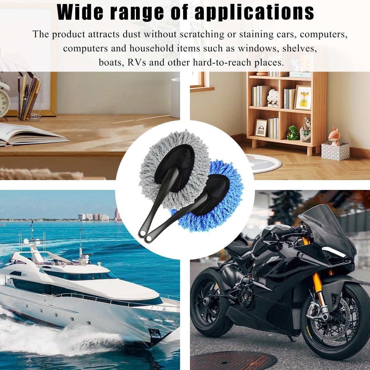 Cepillo de Microfibra KVAEY para Limpiar Tablero de Auto