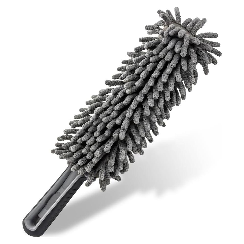 Duster de Auto Interior Povtii - Microfibra Gris Reutilizable 34 cm