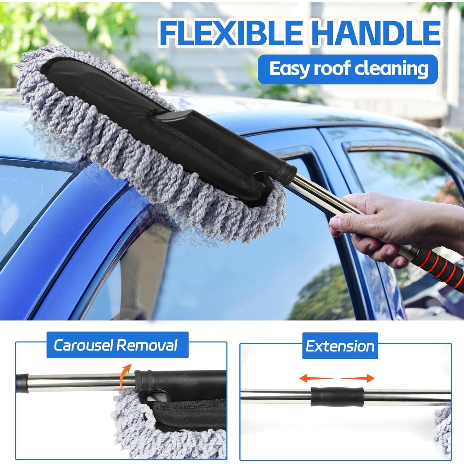 Juego de 2 Duster para Auto Wuyaoyao con Mango Extensible