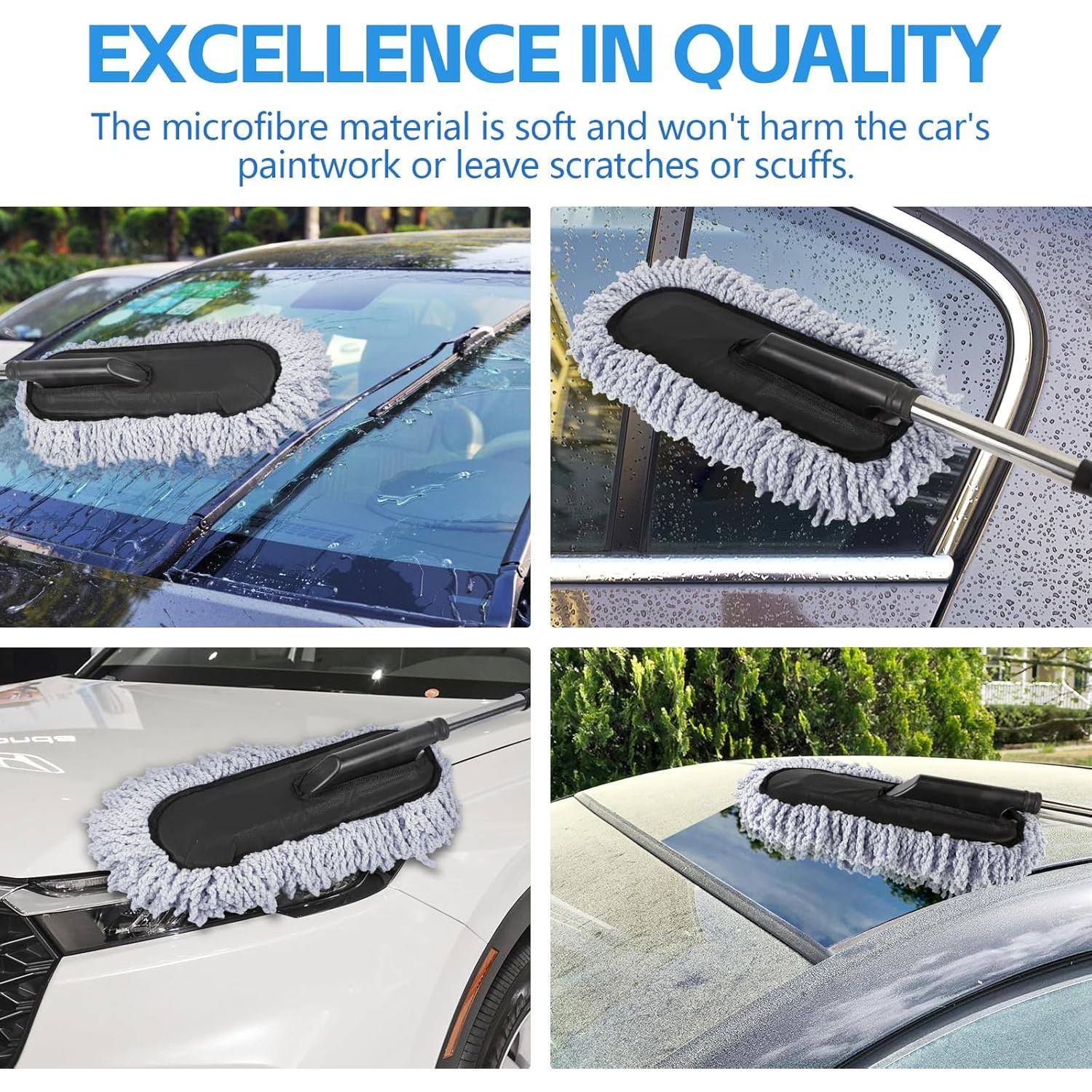 Juego de 2 Duster para Auto Wuyaoyao con Mango Extensible