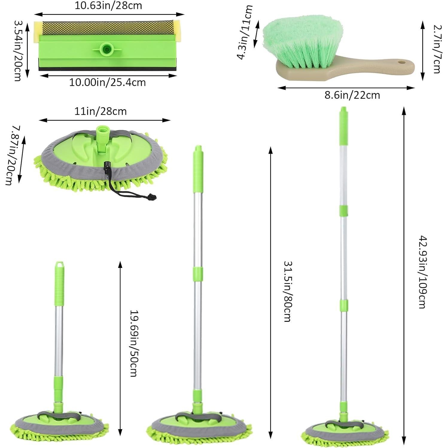 Cepillo de Lavado de Auto Giant Bear 4 en 1 con Mango 108.9 cm