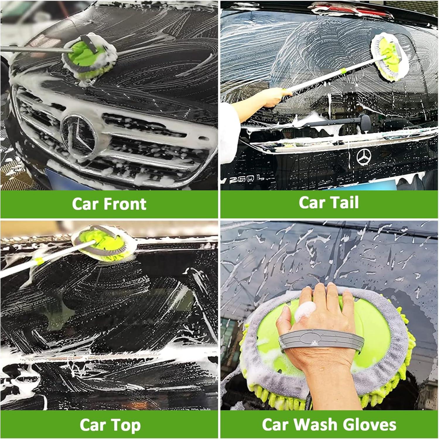 Cepillo de Lavado de Auto Giant Bear 4 en 1 con Mango 108.9 cm