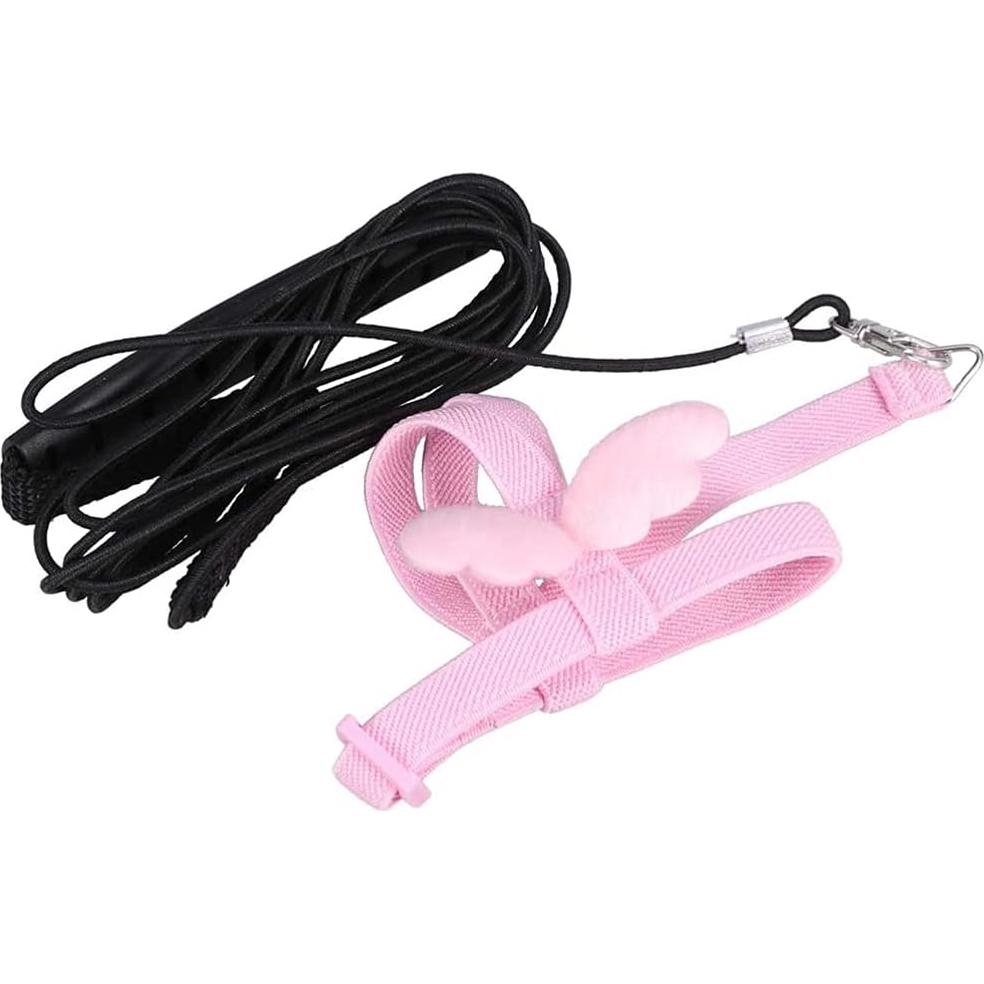 Arnés y Correa Ajustables para Aves Forzena XL Rosa 2M