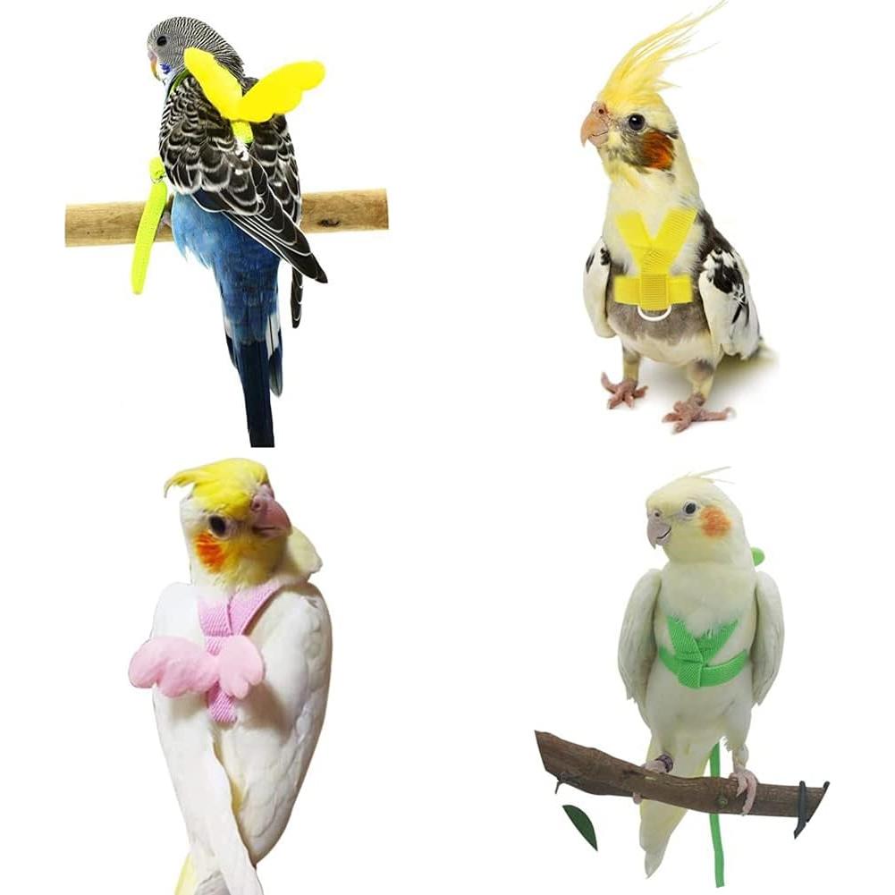 Arnés y Correa Ajustables para Aves Forzena XL Rosa 2M