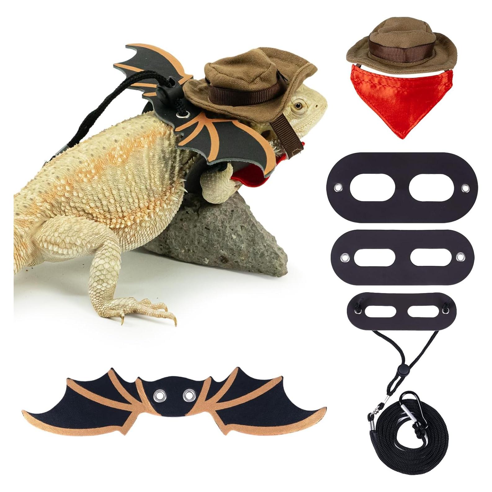 Disfraz para Dragón Barbudo WODISON con Sombrero y Alas