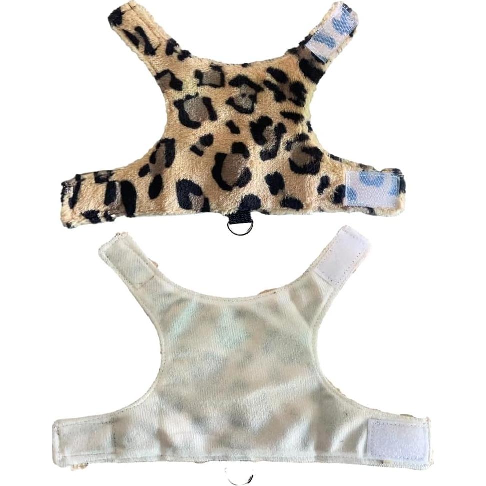 Ropa para Lagartos Anelekor con Correa y Sudadera Leopardo