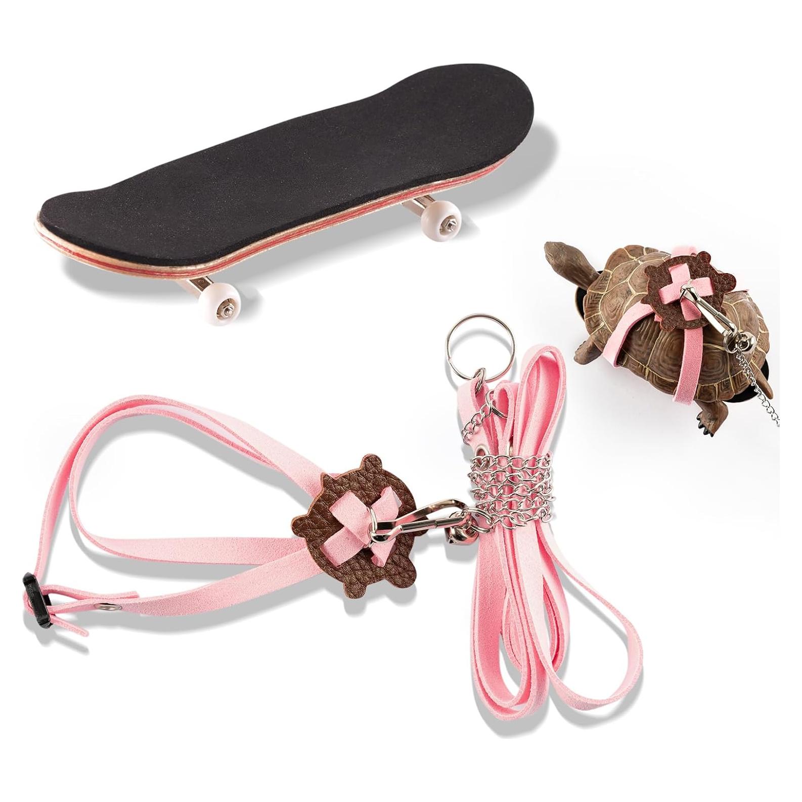 Correa y Patineta Mini para Tortugas Swirge - Rosa
