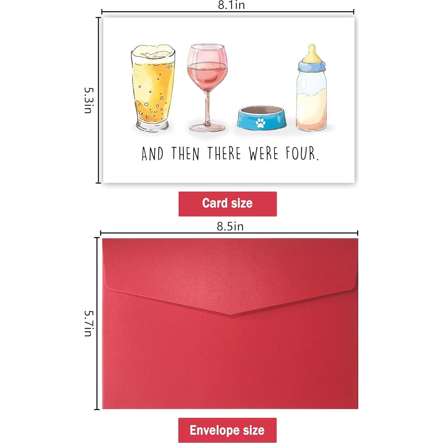 Tarjeta de Felicitaciones Baby Shower Bewoow 20.5x13.5cm