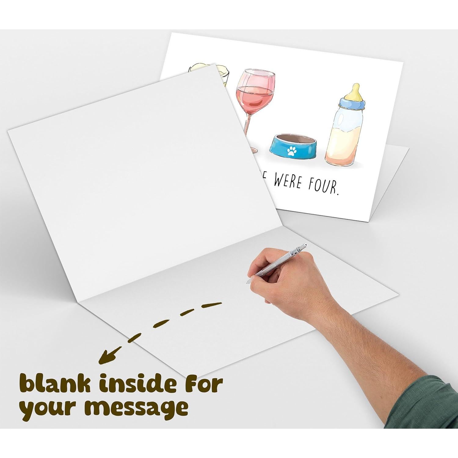 Tarjeta de Felicitaciones Baby Shower Bewoow 20.5x13.5cm