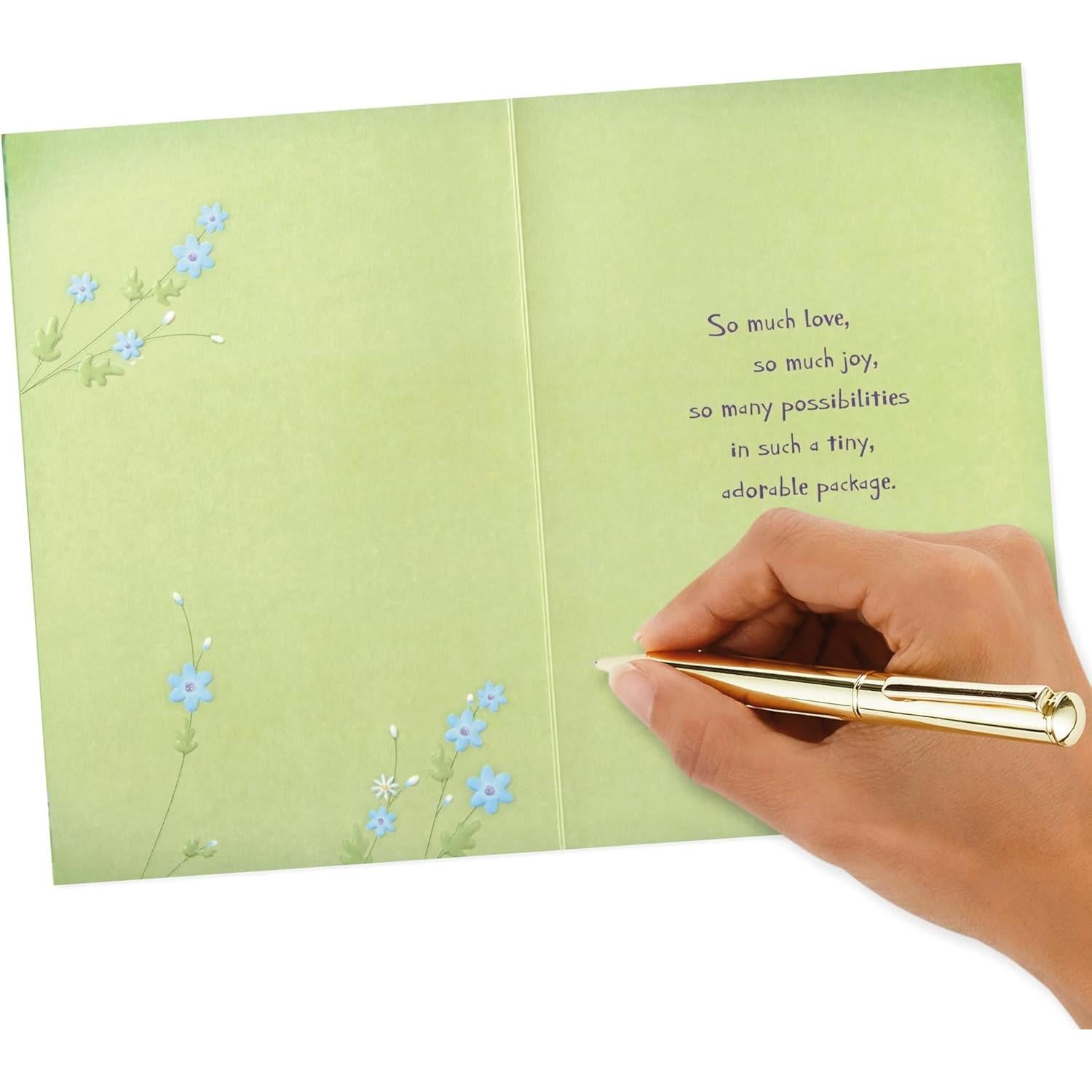 Tarjeta de Baby Shower Hallmark Animales en el Bosque 12.7x18.3cm