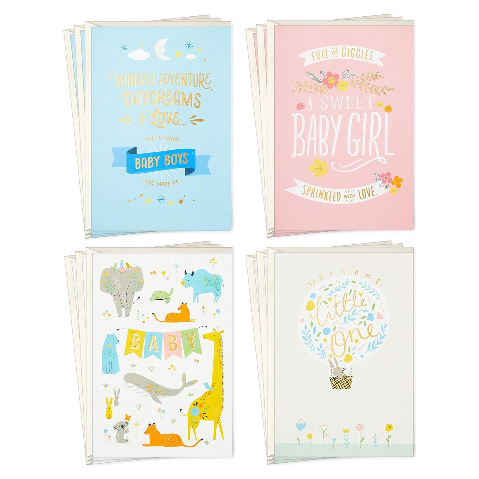 Tarjetas de Baby Shower Hallmark - 12 Tarjetas con Sobres