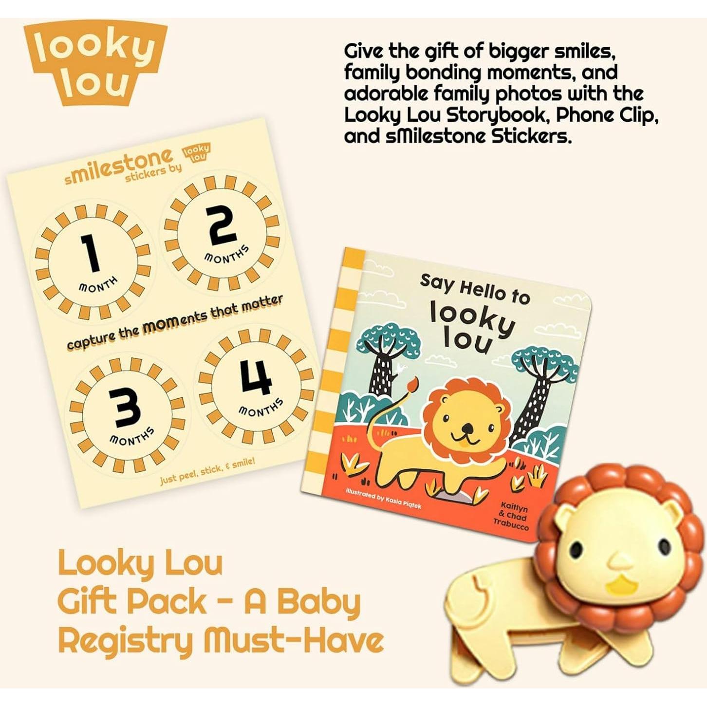 Clip de Teléfono Looky Lou con Sonajero León para Bebés