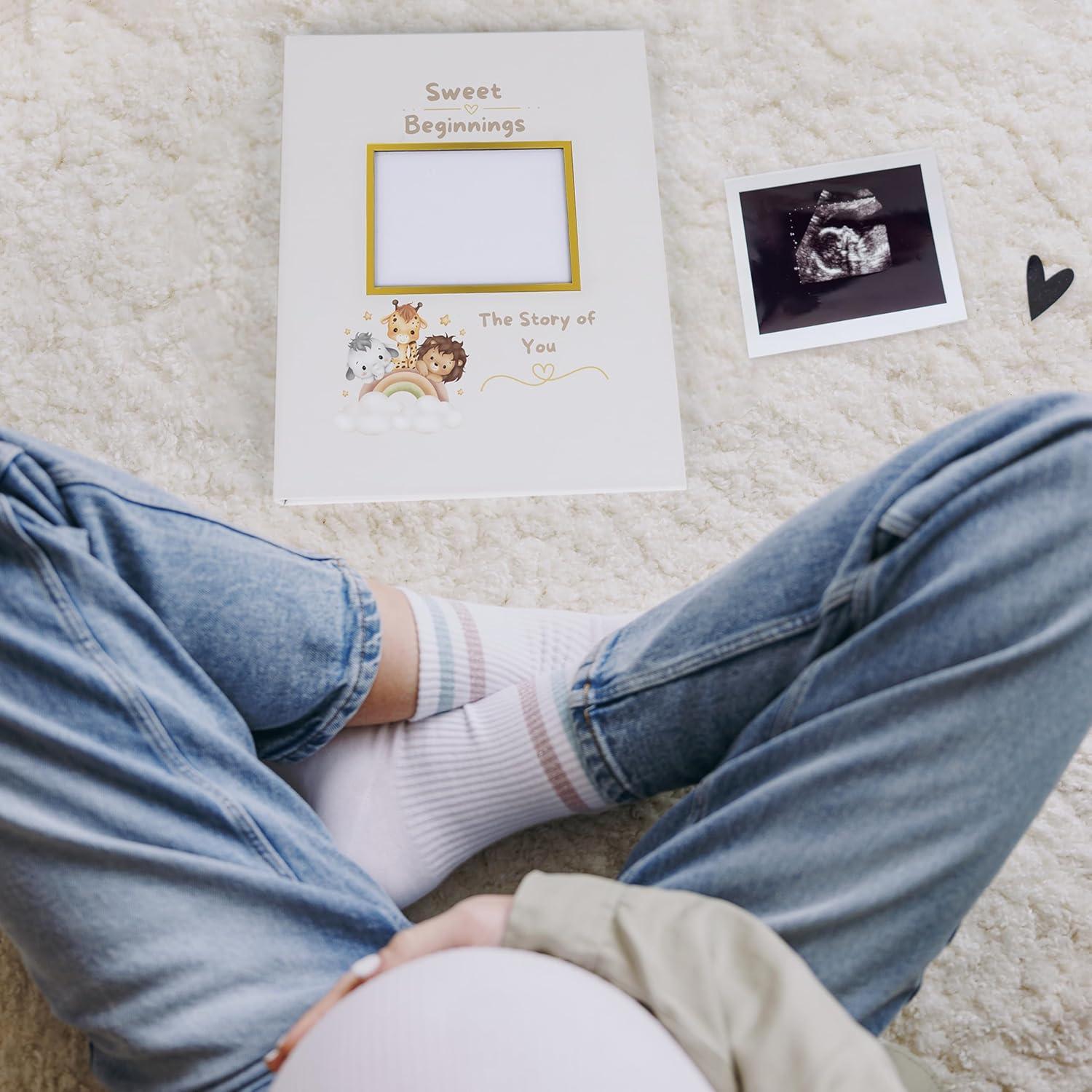 Pregnancy Journal, Baby Book - Hardcover Spiral Journal to Document Your Baby's Milestones w/ Pregnancy Facts - Perfect Keepsake to Remember Your Pregnancy and Baby's Growth