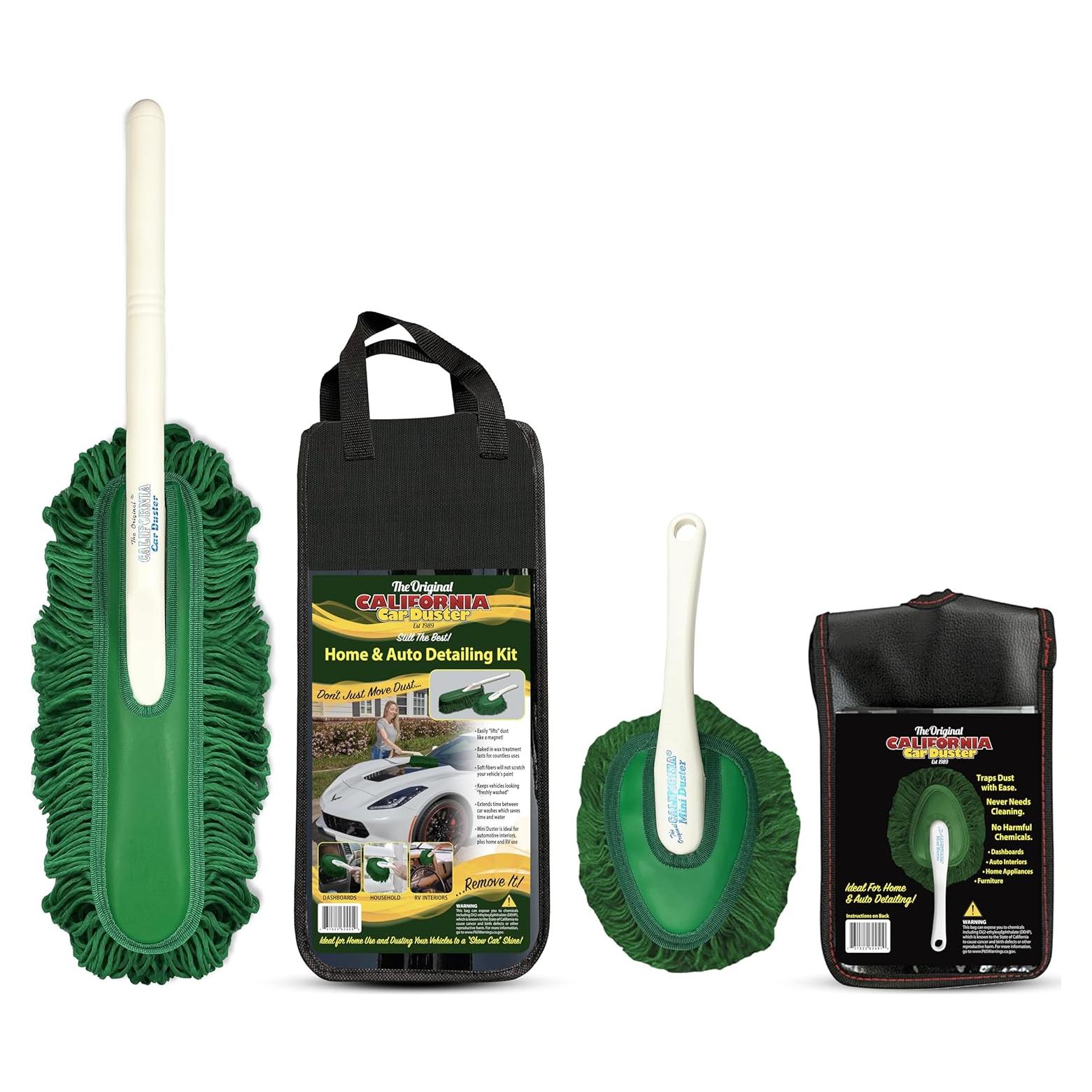Combo de Detalle California Car Duster con Mop Verde y Mini Duster