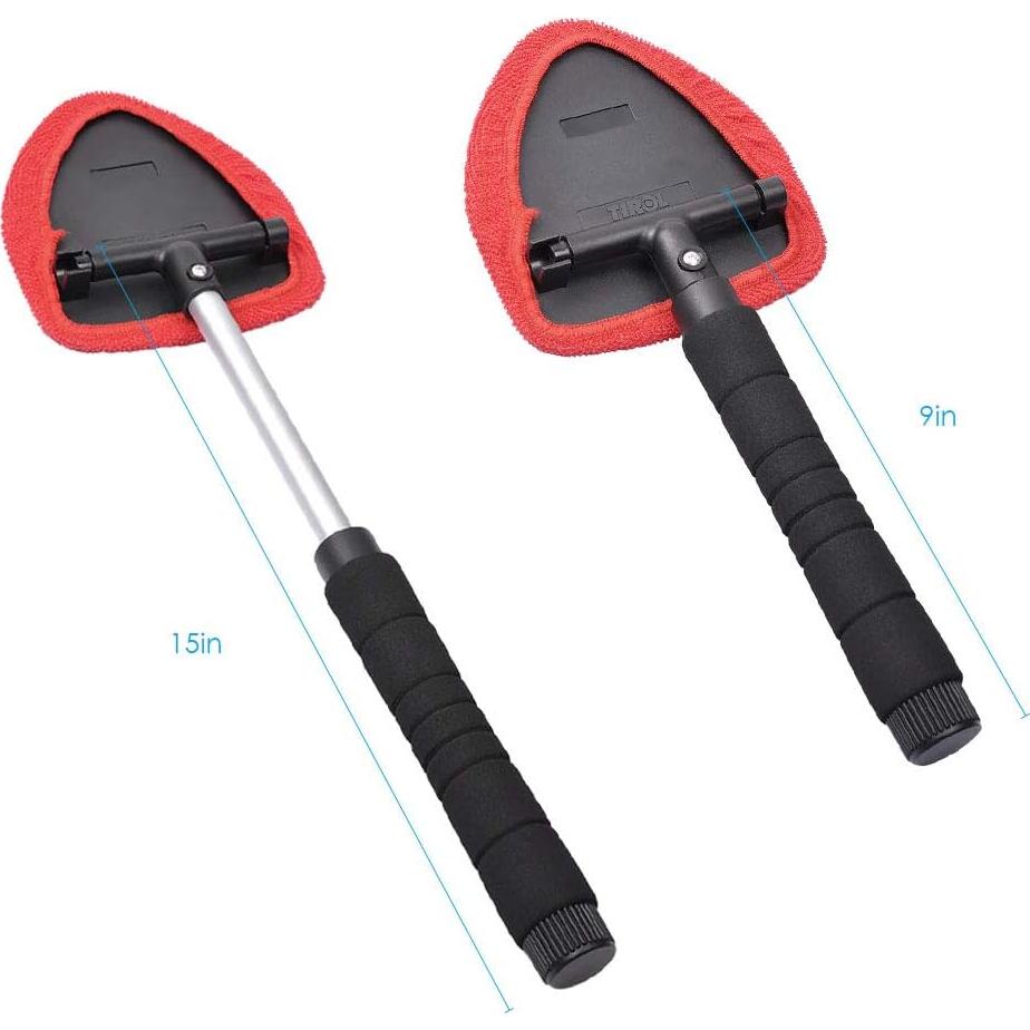 Limpiaparabrisas AutoEC con Mango Extensible y 2 Fundas Microfibra