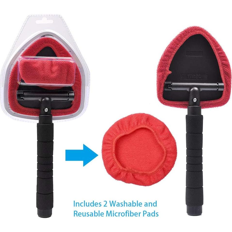 Limpiaparabrisas AutoEC con Mango Extensible y 2 Fundas Microfibra