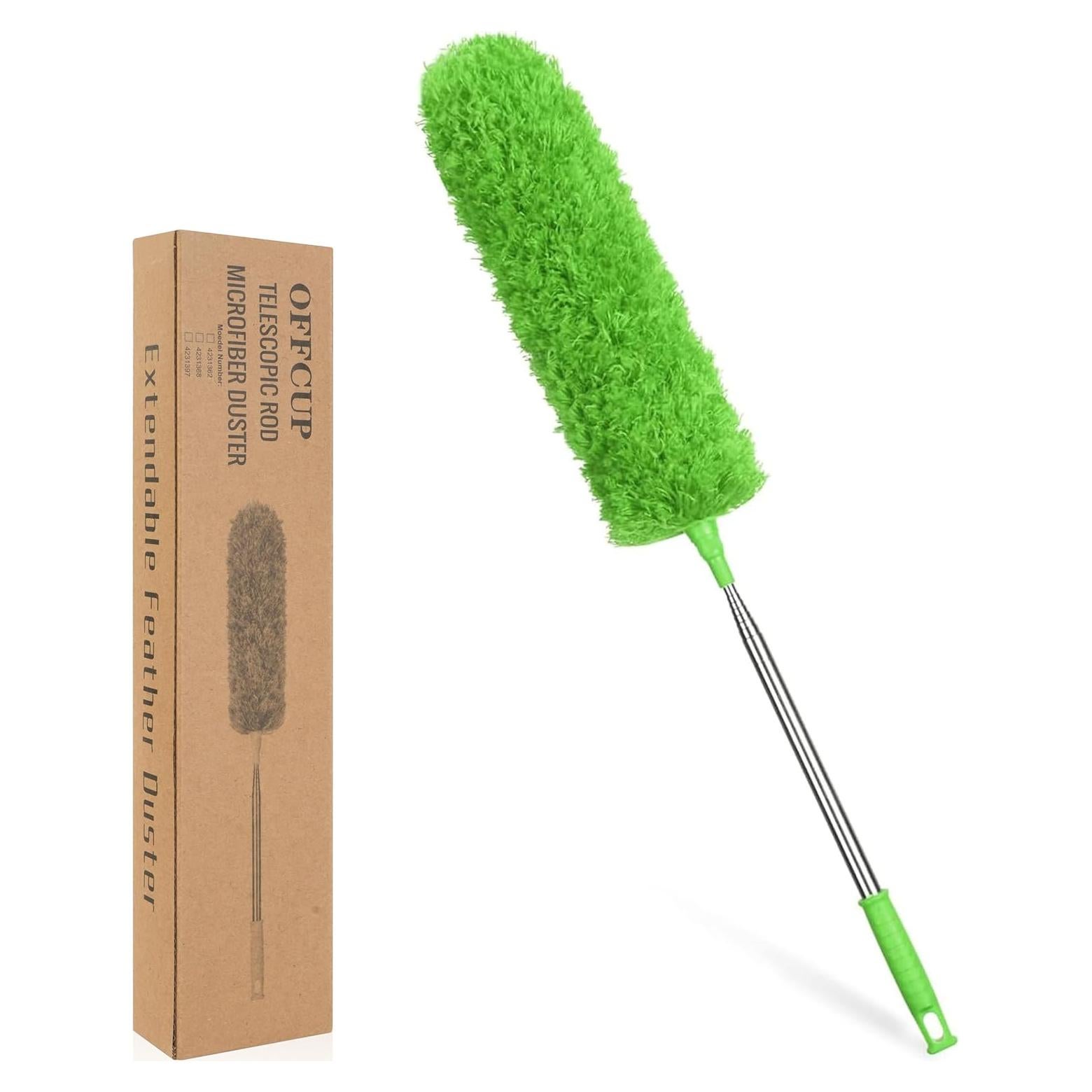 Plumero Telescópico OFFCUP de Microfibra 254 cm Verde