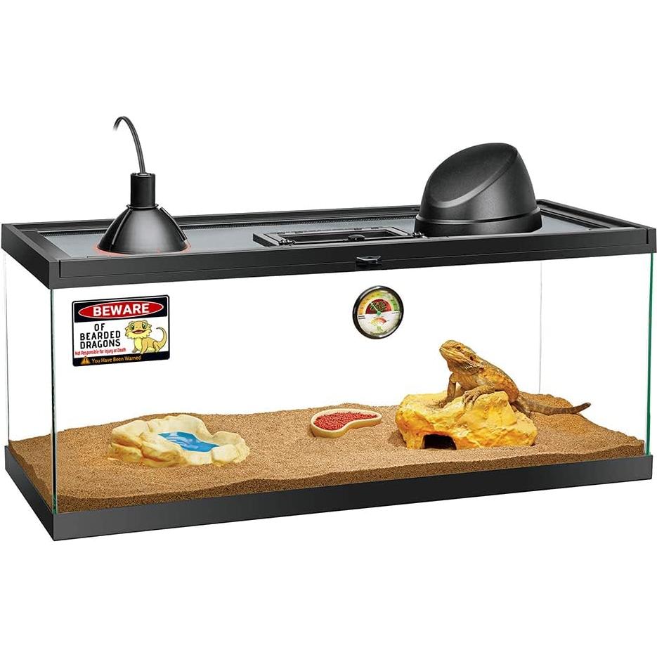 Señal de Advertencia Cuidado con Dragones Barbados Bestylez 30x20 cm