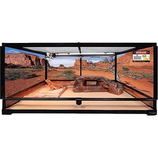 Señal de Advertencia Cuidado con Dragones Barbados Bestylez 30x20 cm