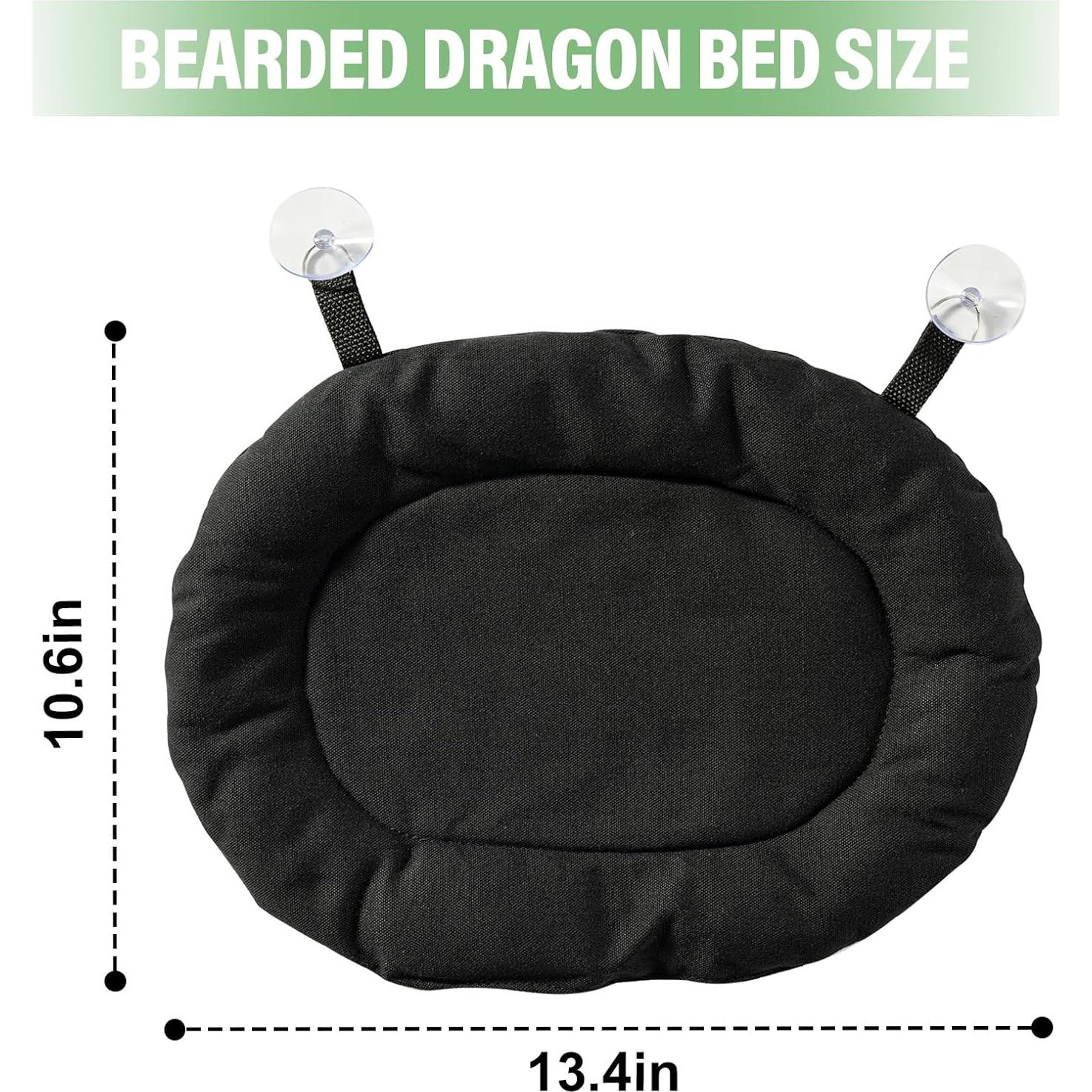 Cama Suave para Dragón Barbudo Swirge con Arnés y Correa 3 Piezas