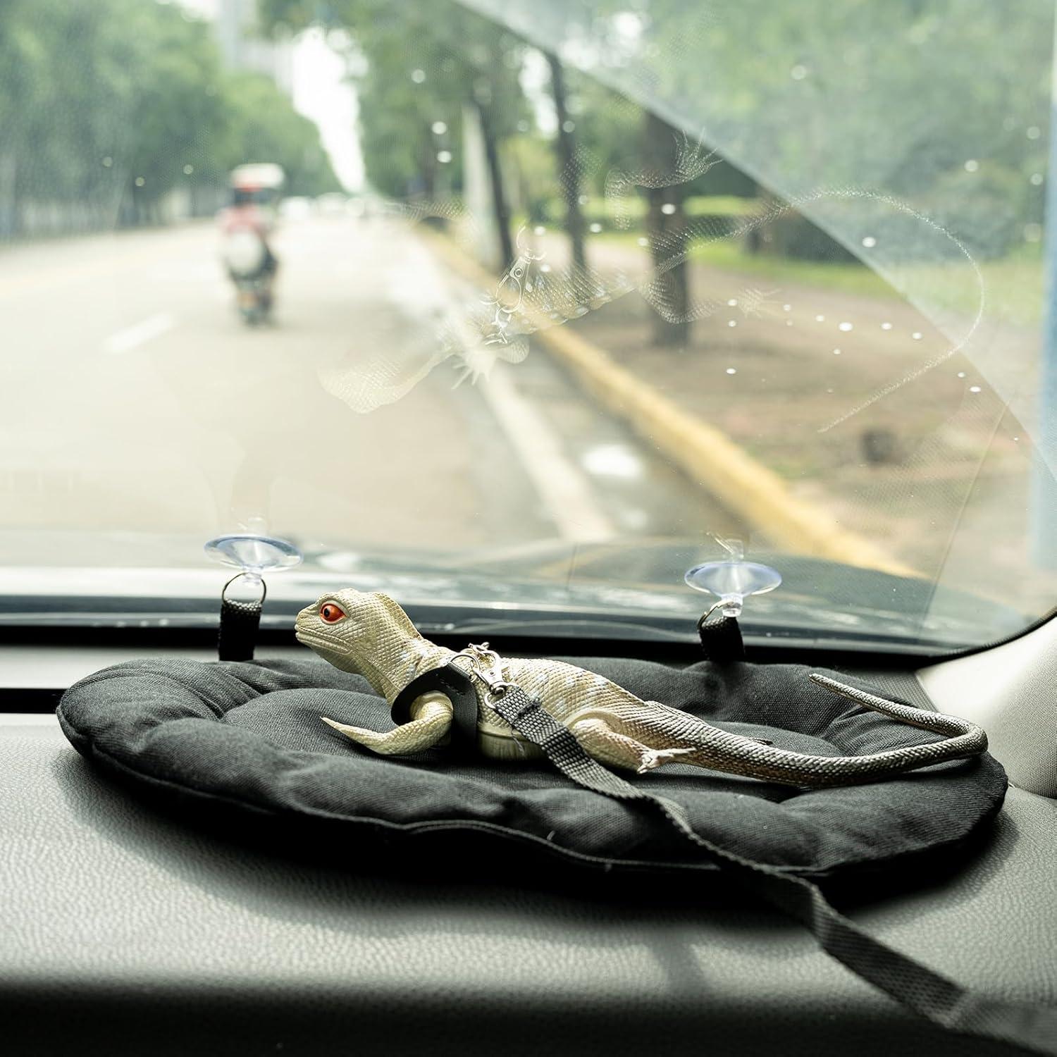 Cama Suave para Dragón Barbudo Swirge con Arnés y Correa 3 Piezas