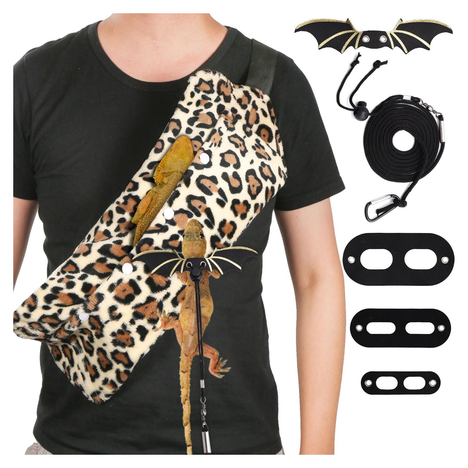 Mochila y correa ajustable para dragón barbudo Gosknor