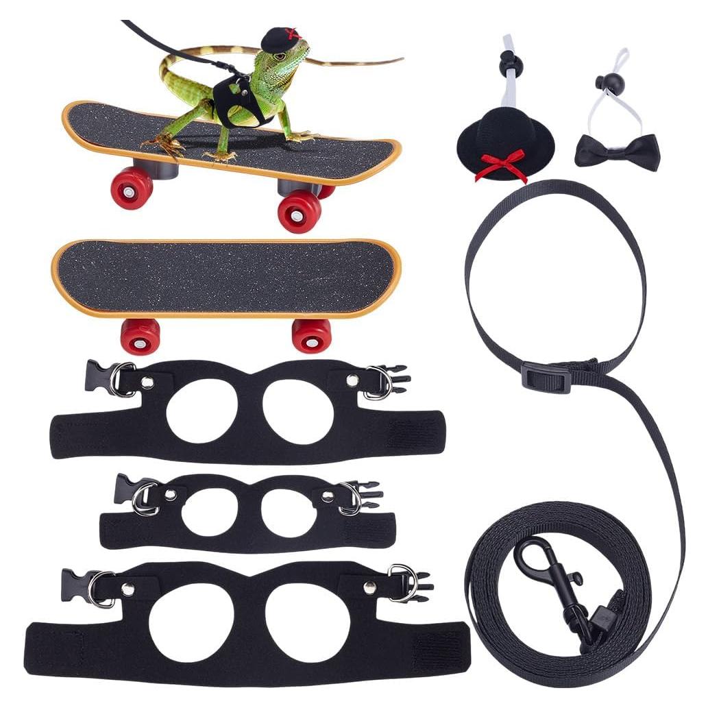 Conjunto Arnés y Correa OLYCRAFT para Dragón Barbudo - 3 Tamaños