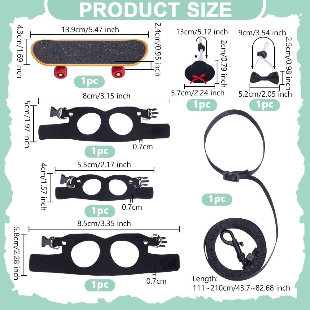 Conjunto Arnés y Correa OLYCRAFT para Dragón Barbudo - 3 Tamaños